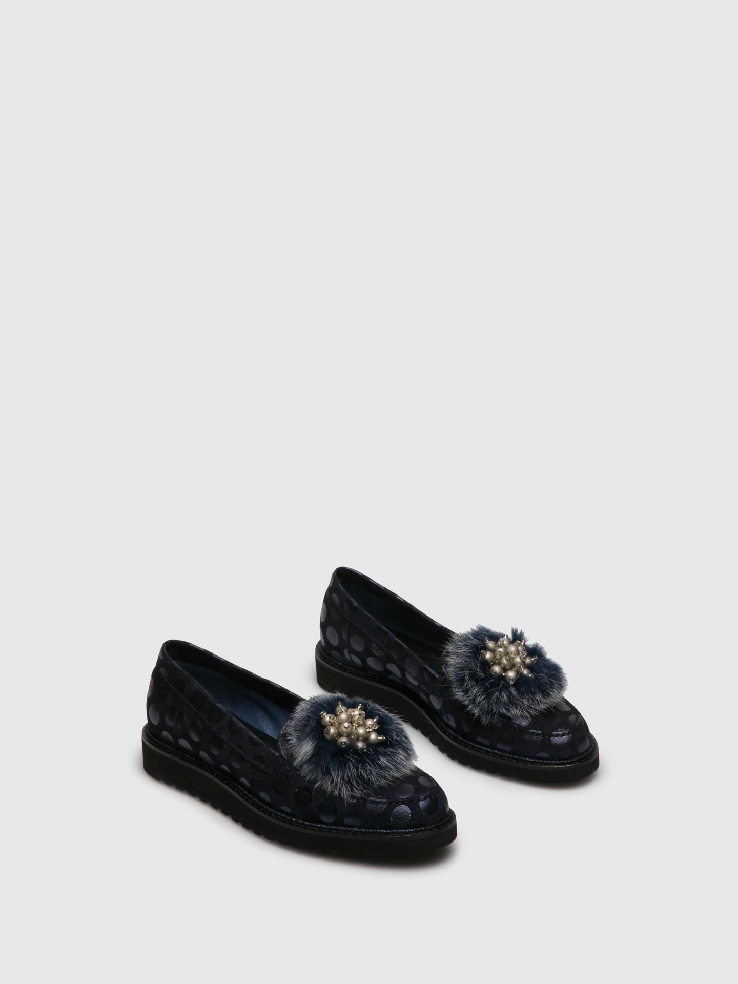 PintoDiBlu Navy Mocassins Shoes