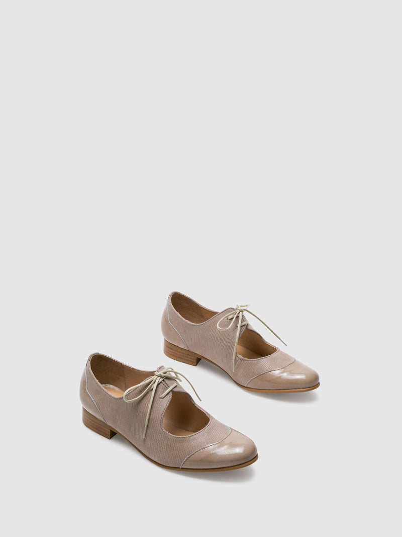 PintoDiBlu Tan Lace-up Shoes