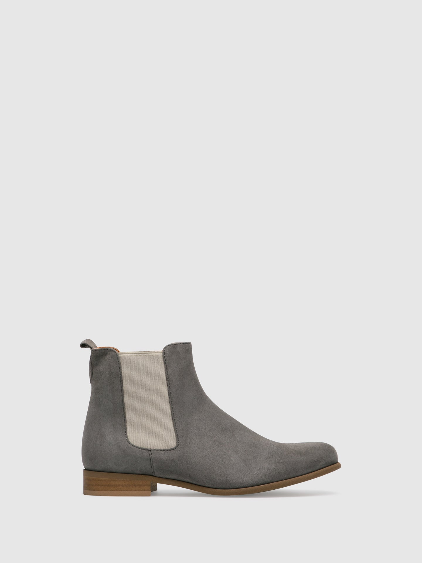 PintoDiBlu Gray Suede Chelsea Ankle Boots