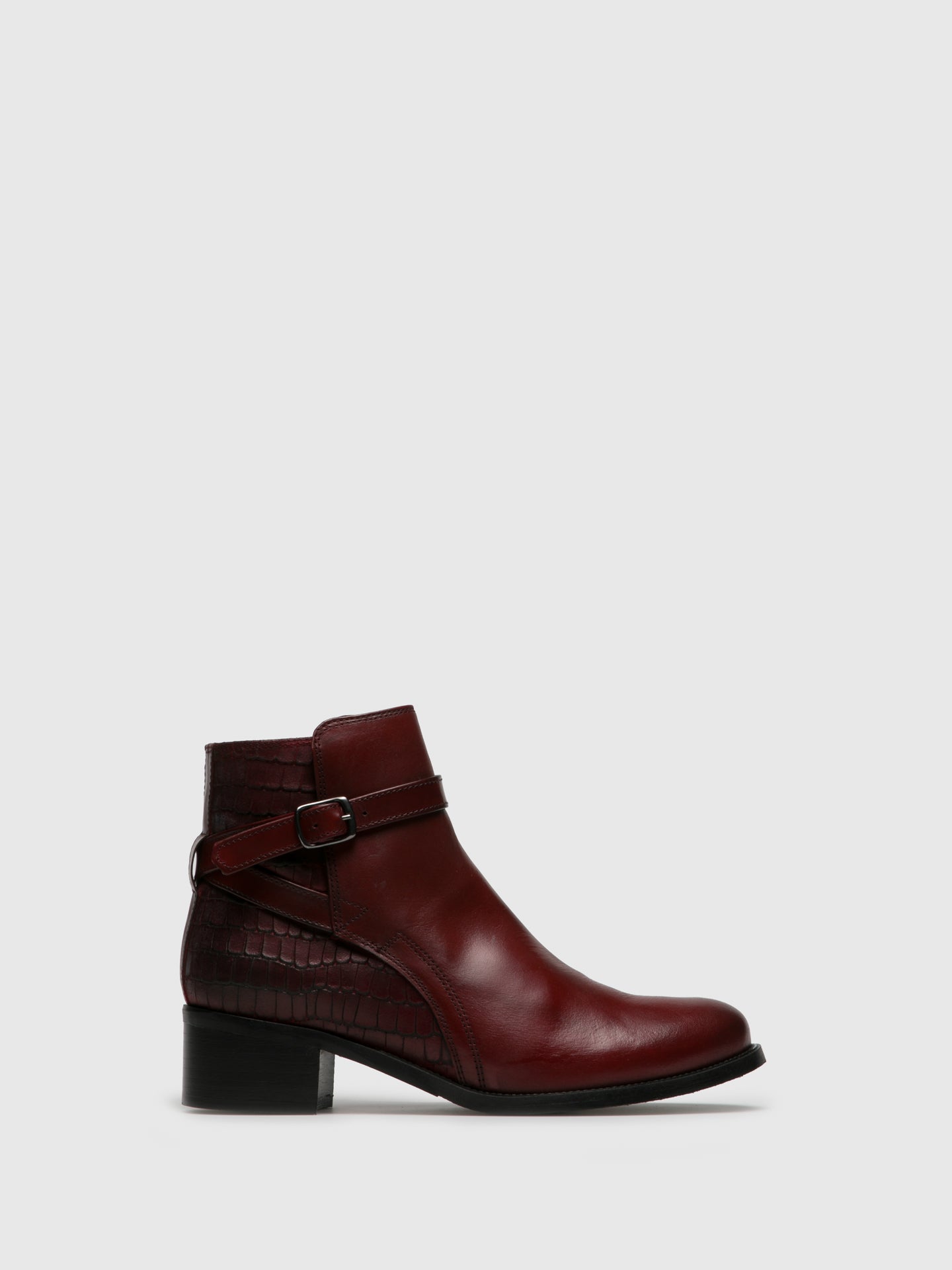 PintoDiBlu DarkRed Zip Up Ankle Boots