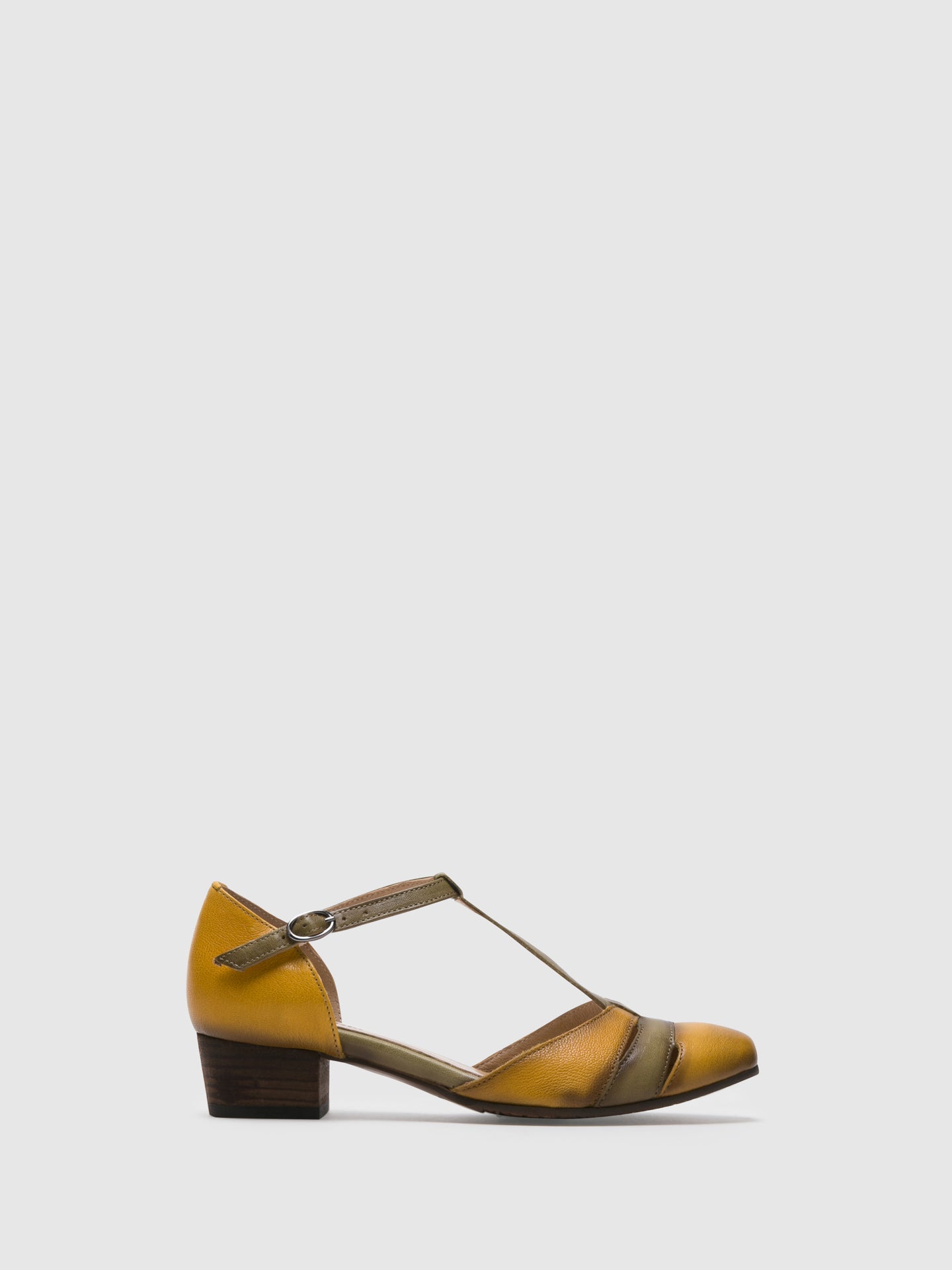 PintoDiBlu Yellow Buckle Sandals