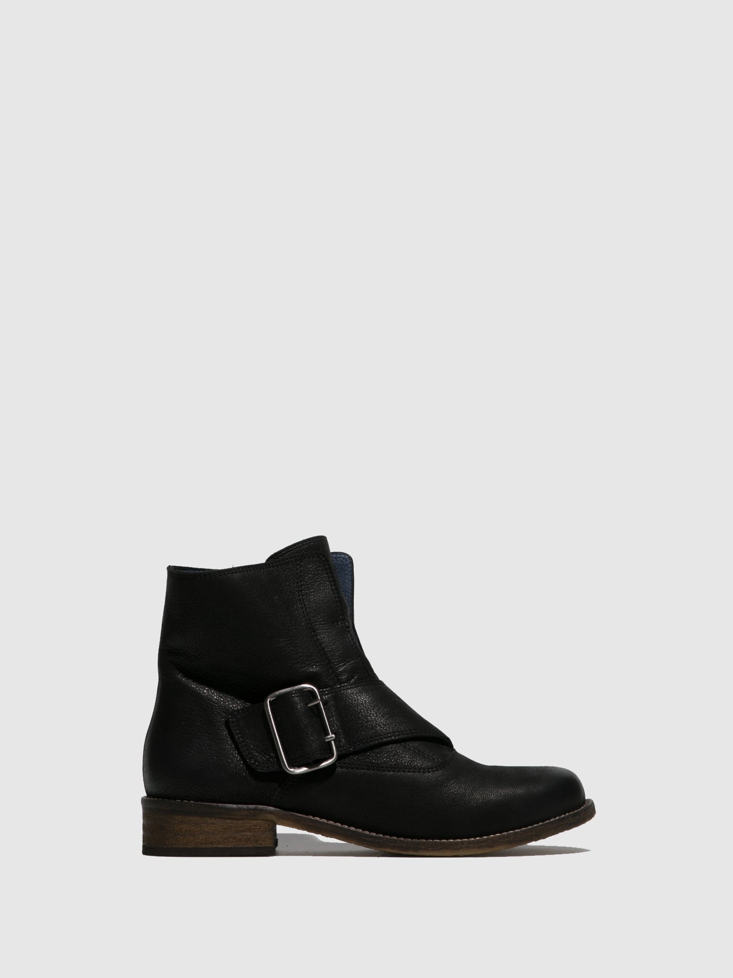 PintoDiBlu Black Buckle Ankle Boots