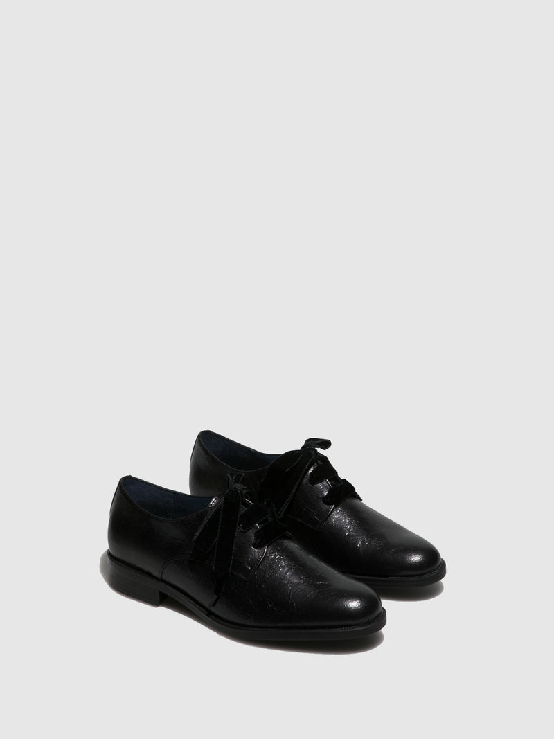 PintoDiBlu Black Derby Shoes