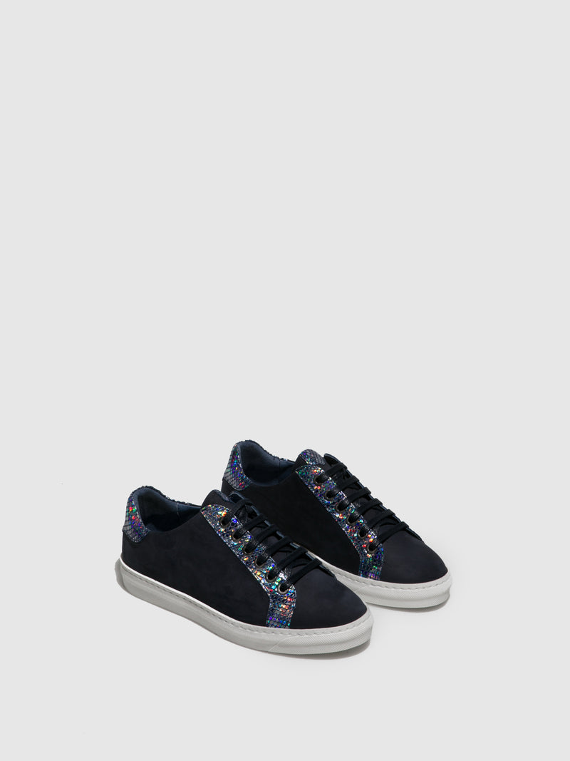 PintoDiBlu Navy Lace-up Trainers