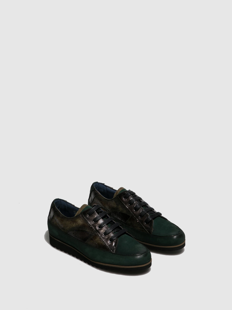 PintoDiBlu Green Lace-up Trainers