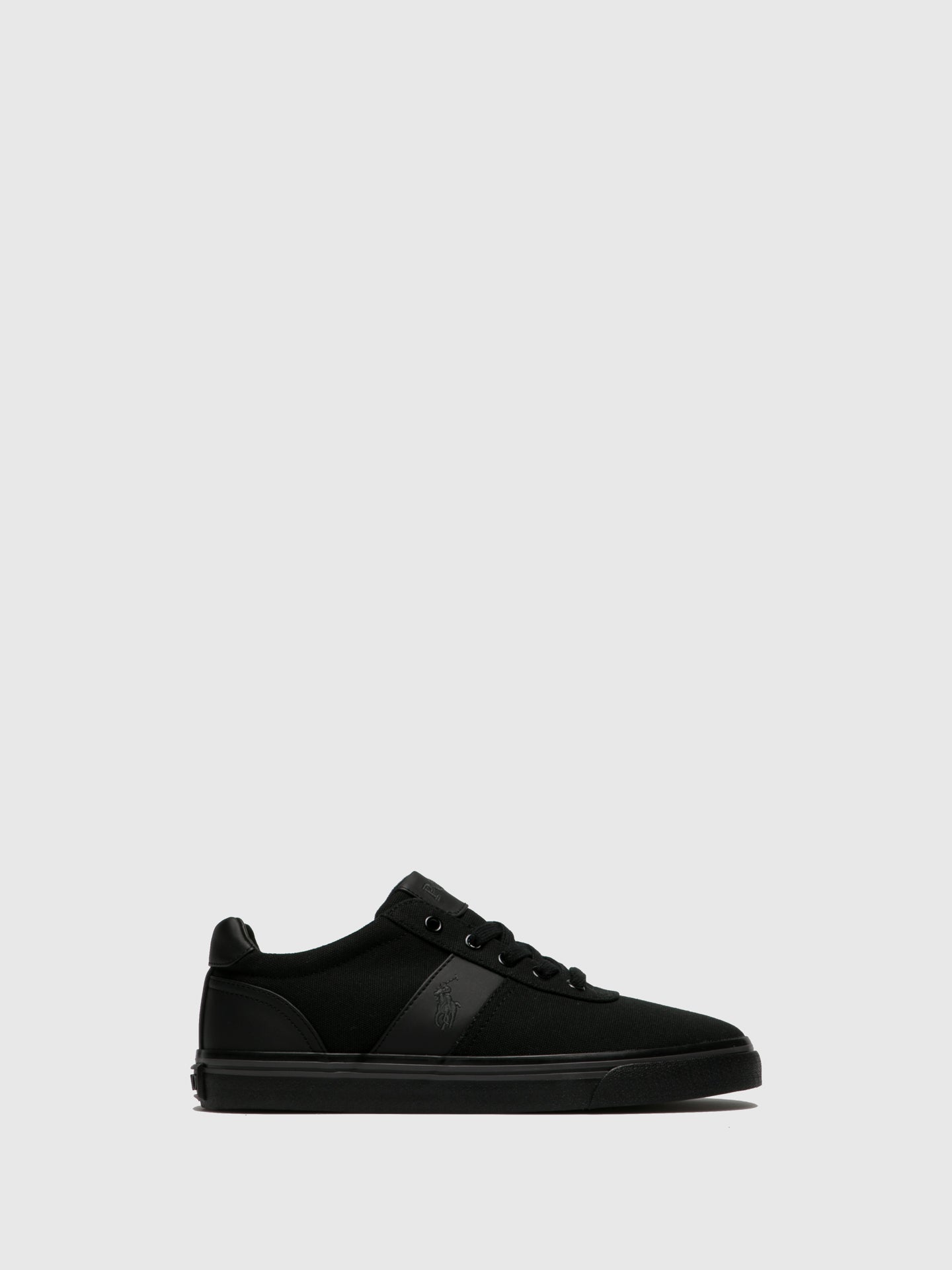 Ralph Lauren Black Lace-up Trainers