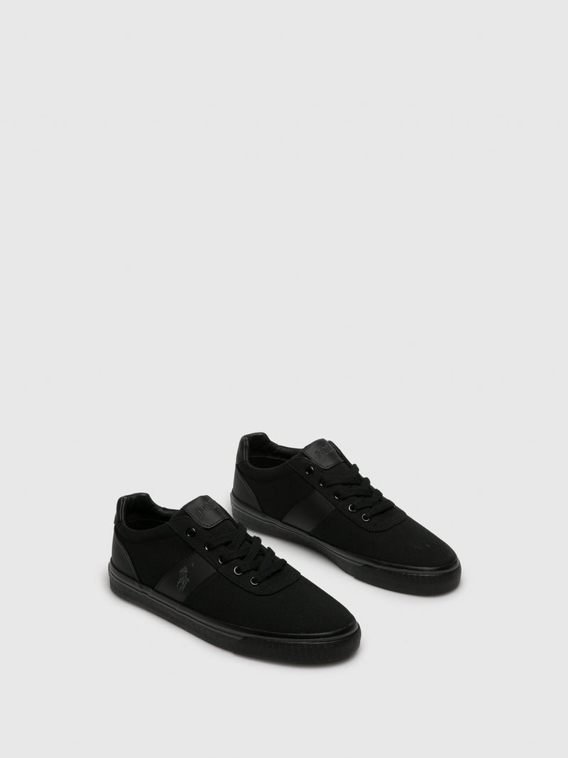 Ralph Lauren Black Lace-up Trainers