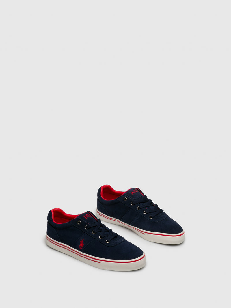 Ralph Lauren Navy Lace-up Trainers