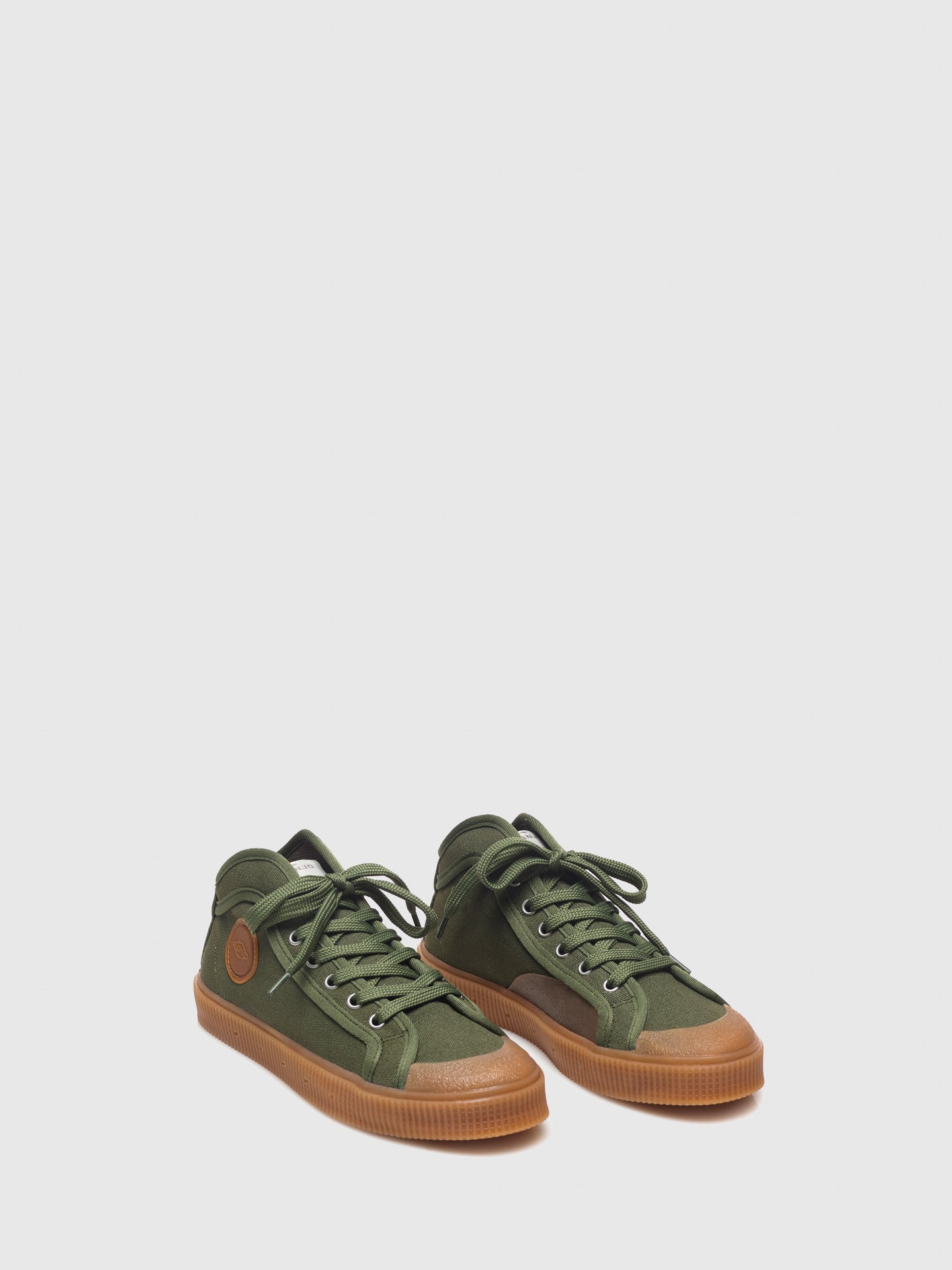 Sanjo Khaki Lace-up Trainers