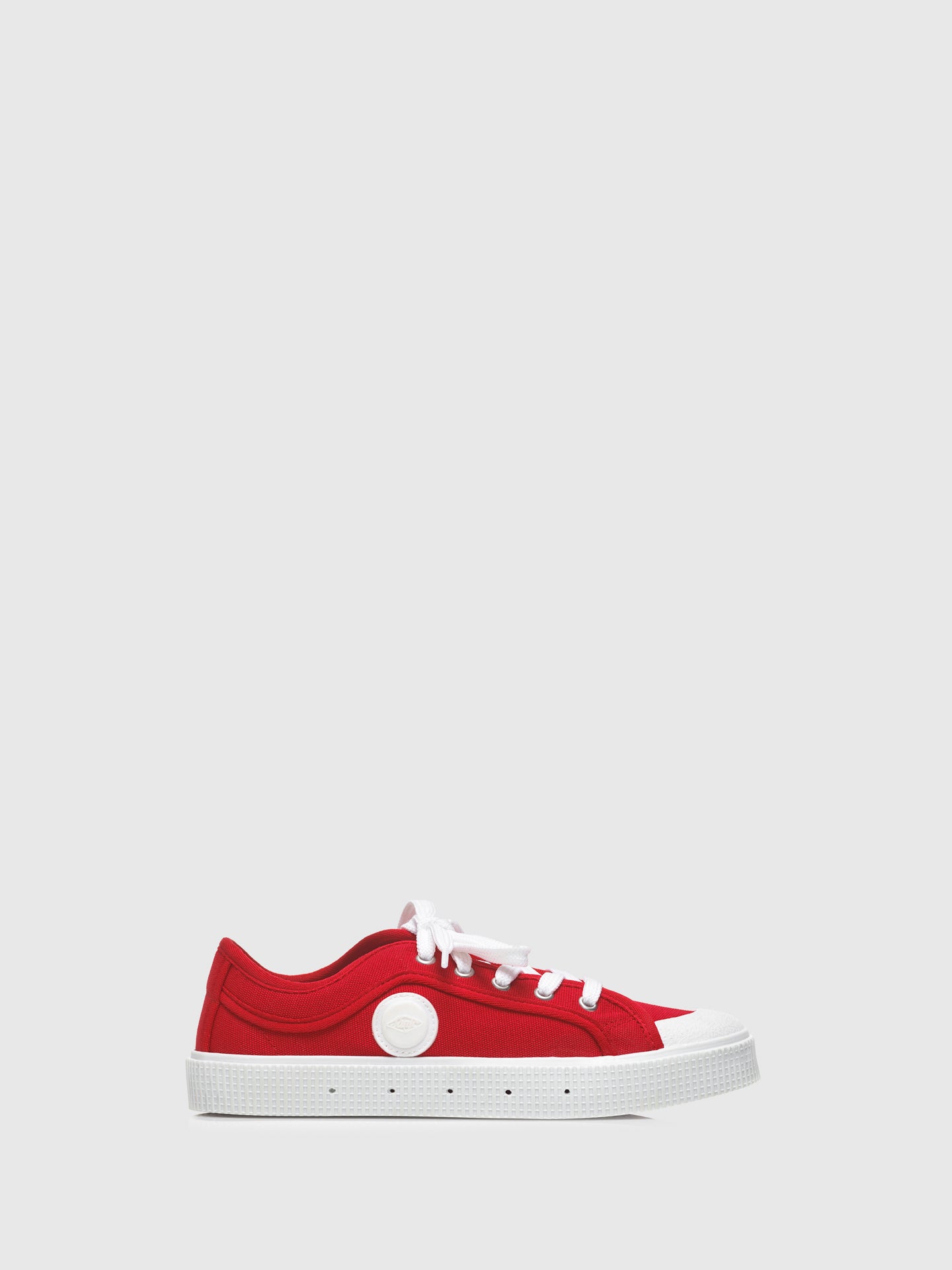 Sanjo Red Lace-up Trainers