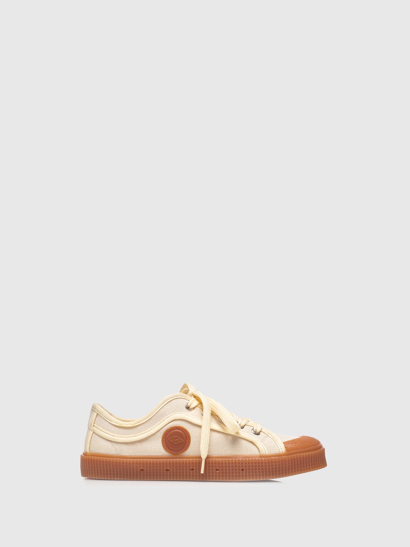 Sanjo Beige Lace-up Trainers