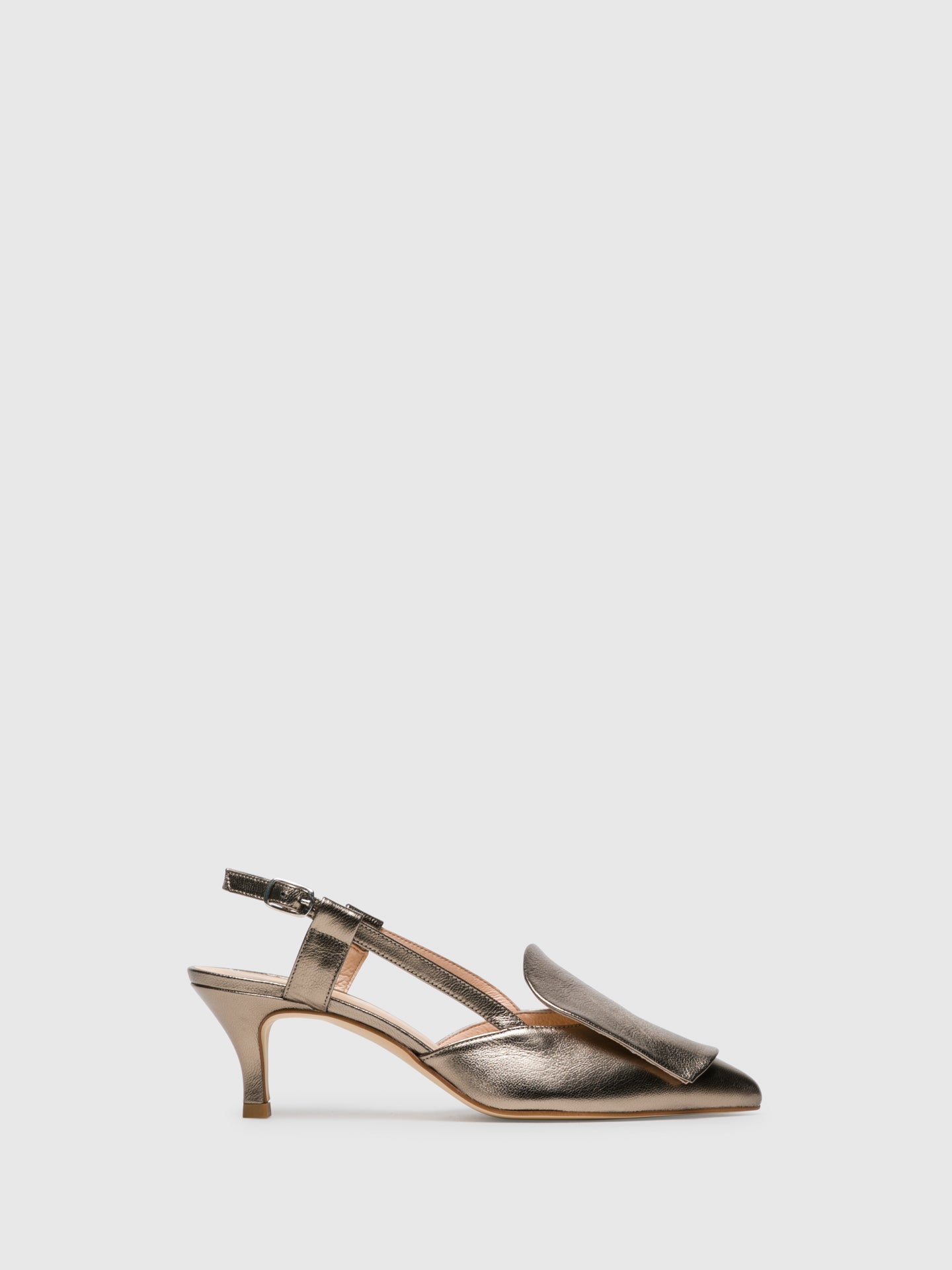 Sofia Costa Gold Monk Sandals