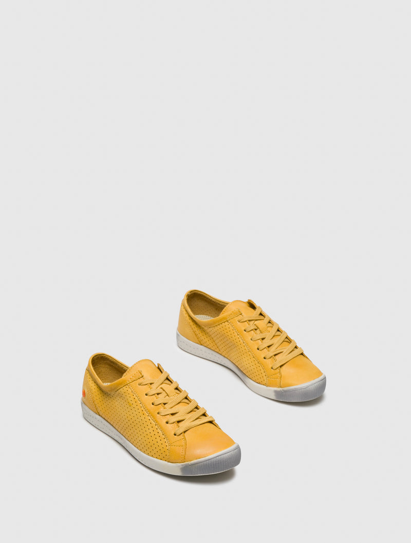Softinos Lace-up Trainers ICA388SOF Yellow