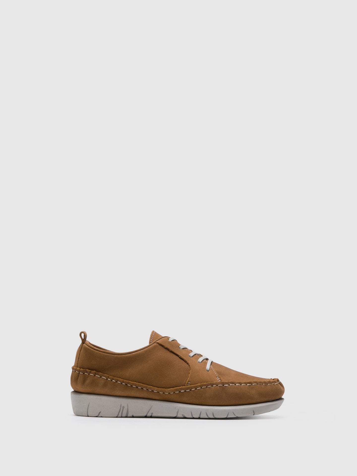 Softinos Brown Lace-up Trainers