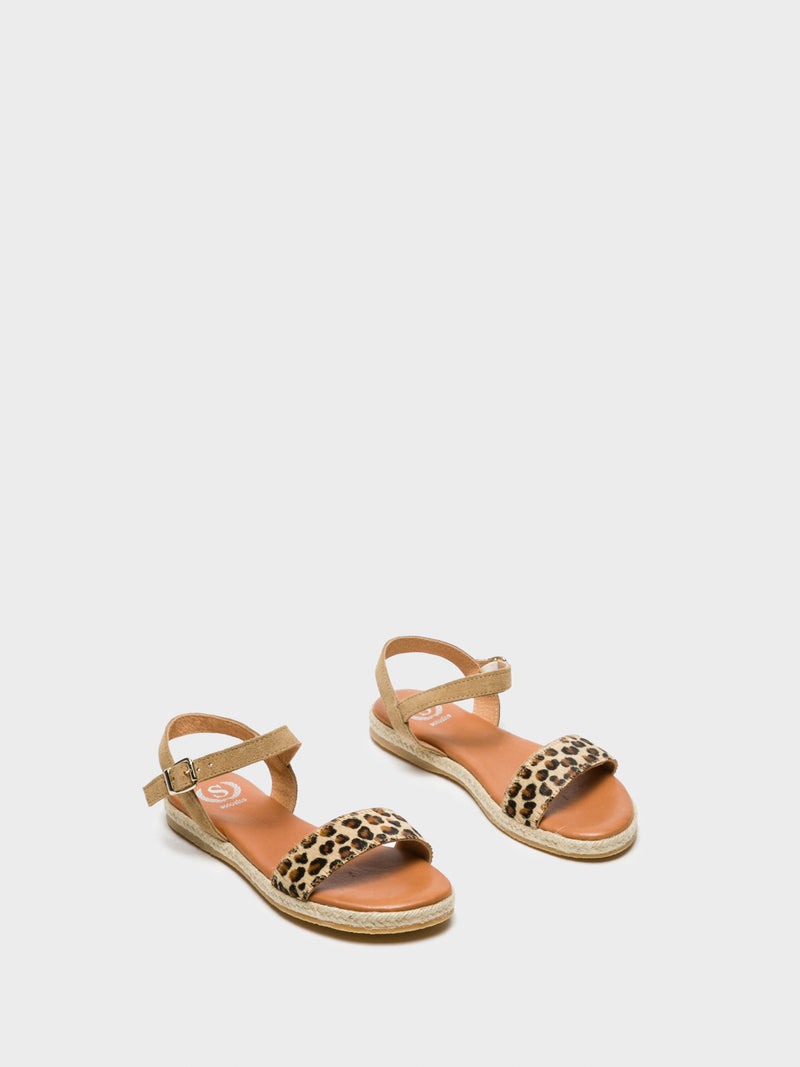 Sotoalto Brown Sling-Back Sandals