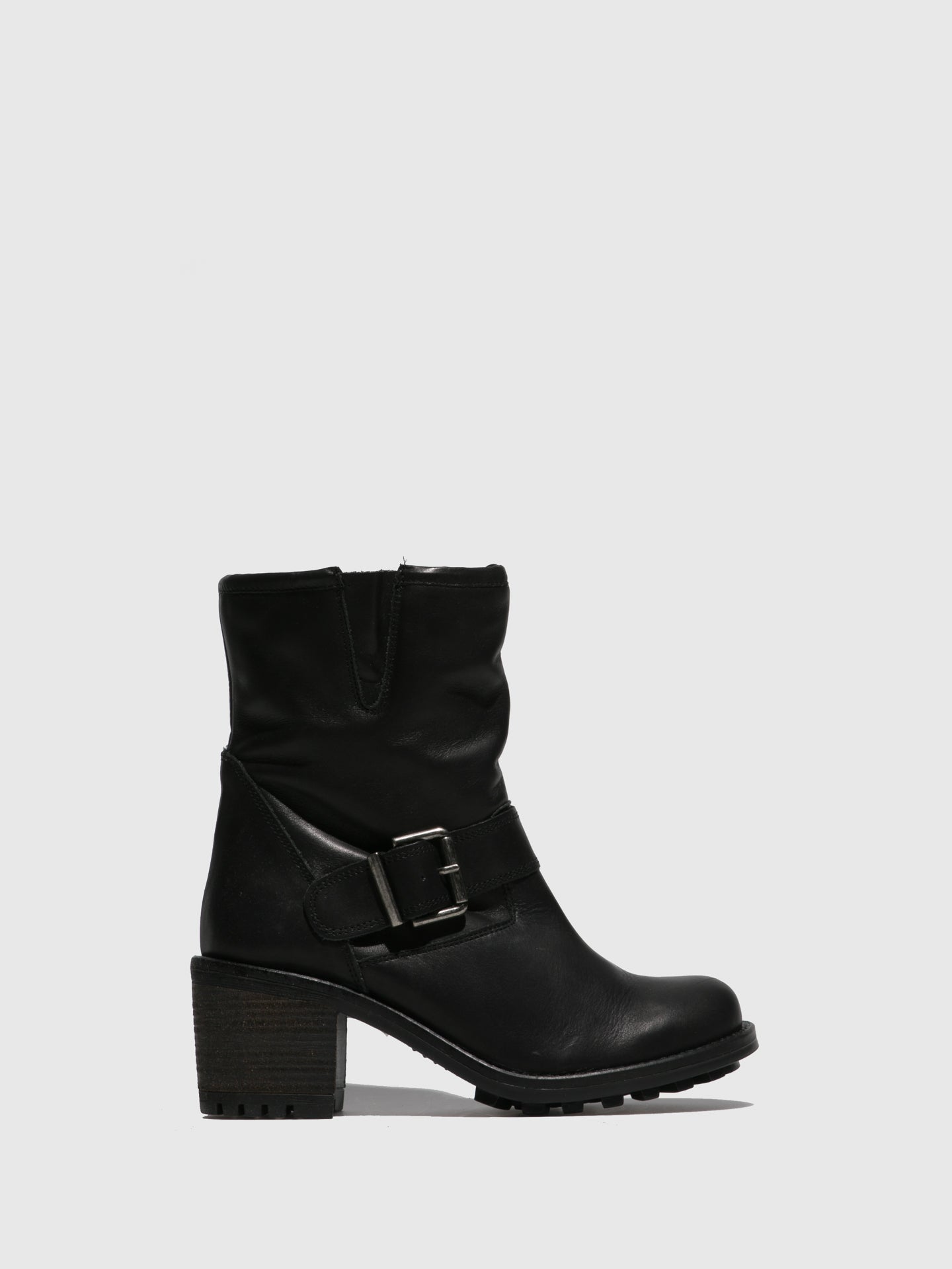 Sotoalto Black Flat Ankle Boots