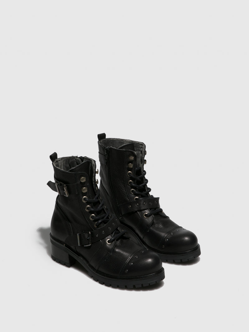 Sotoalto Black Lace-up Boots