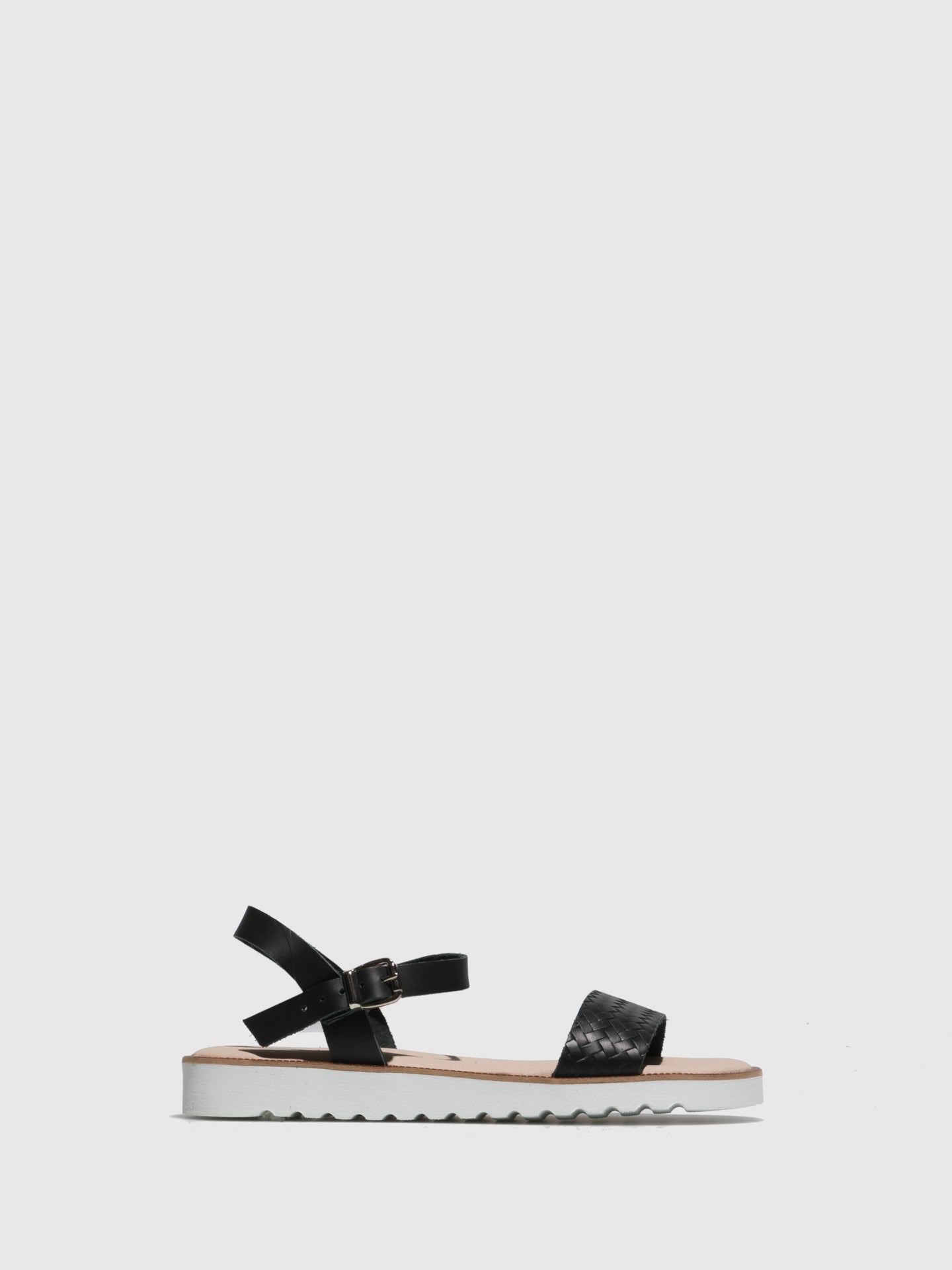 Sotoalto Black Buckle Sandals