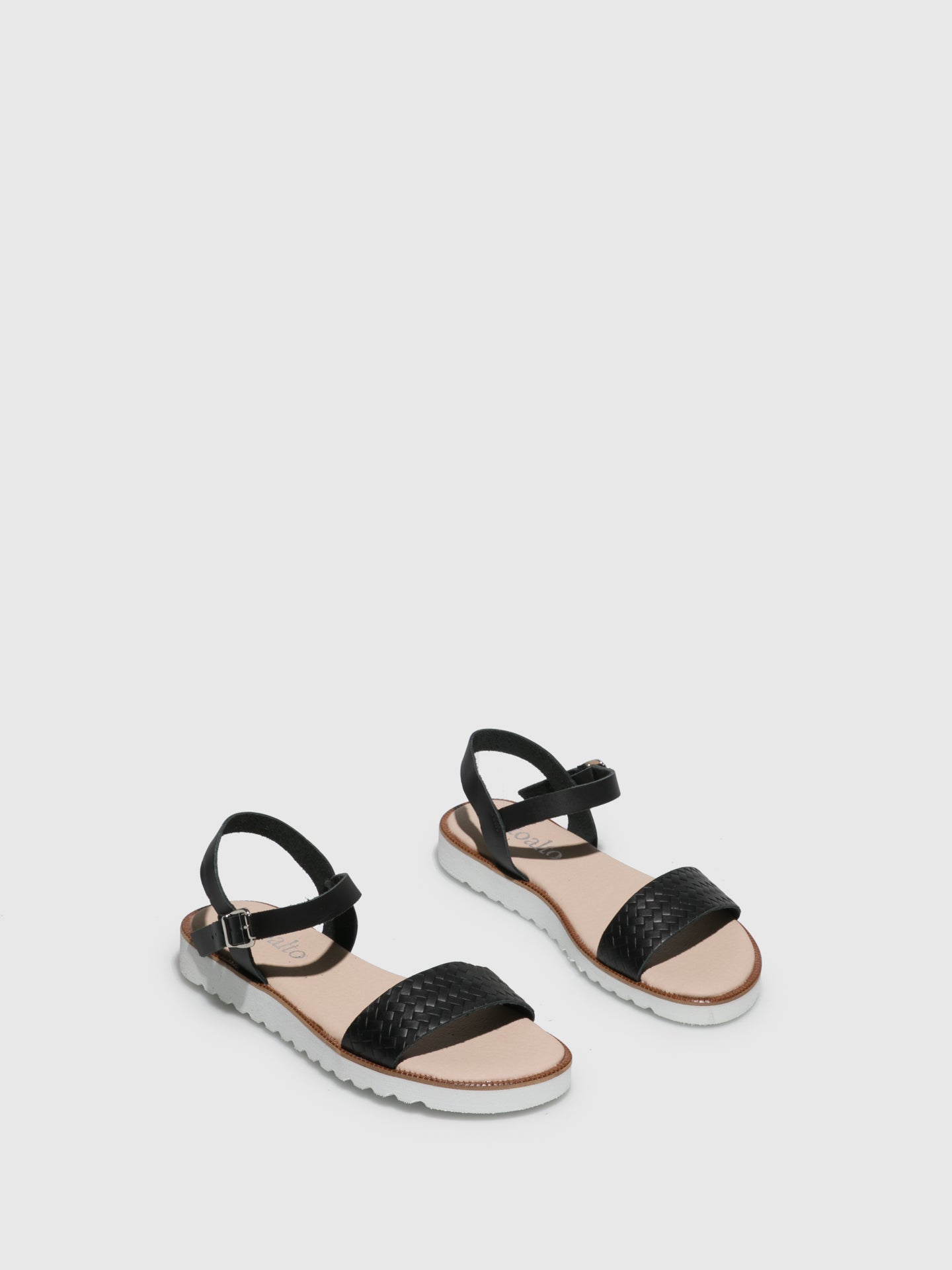 Sotoalto Black Buckle Sandals