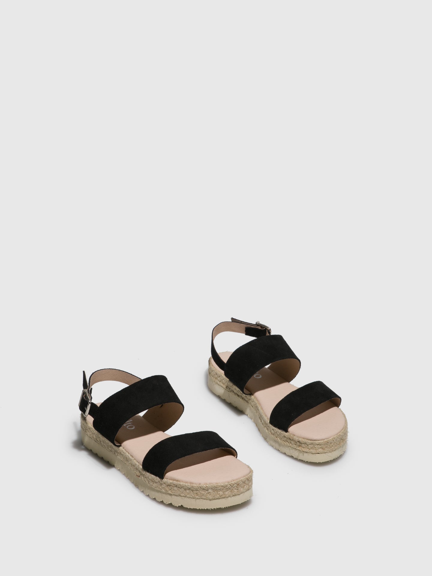 Sotoalto Black Buckle Sandals