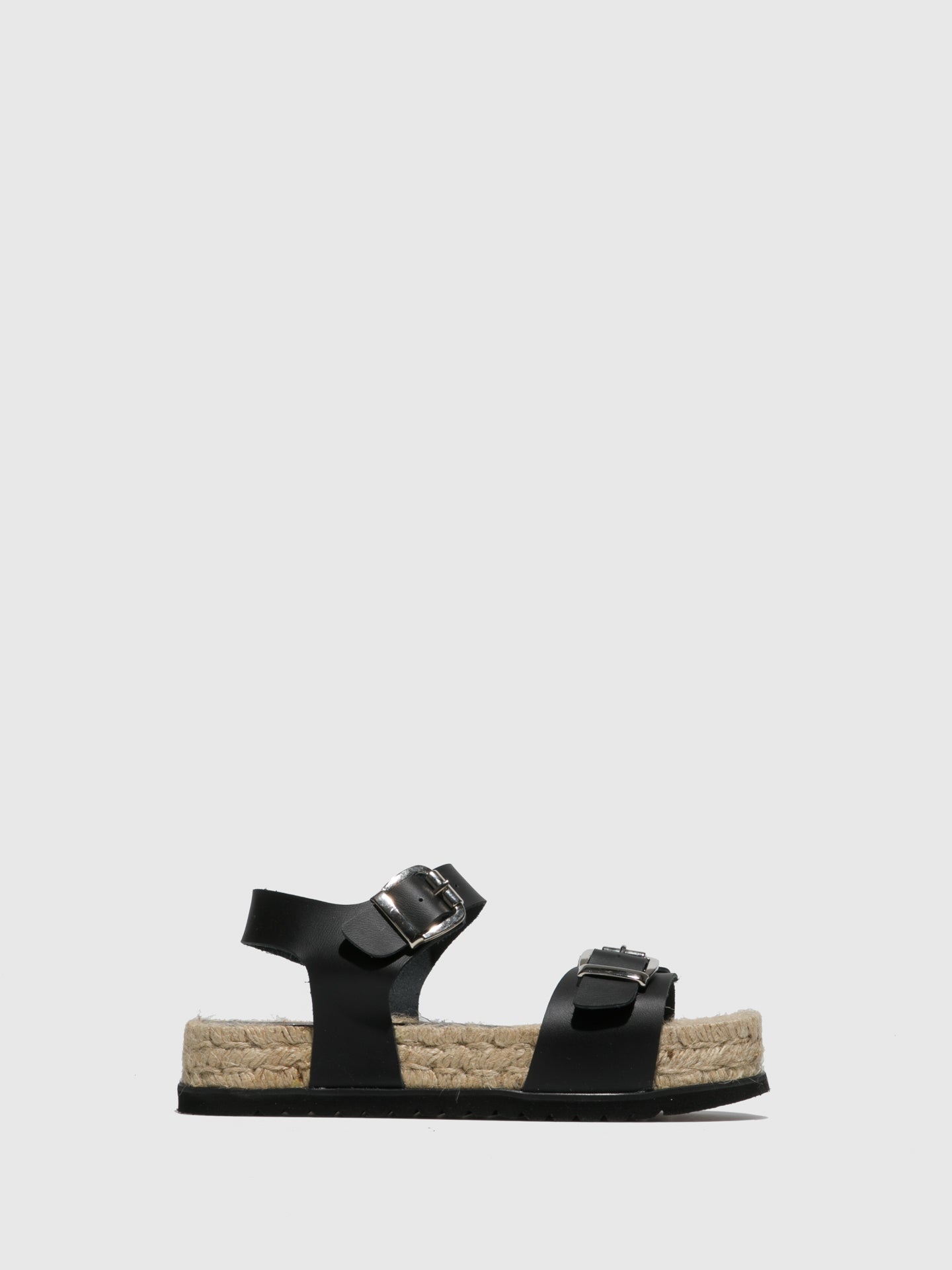 Sotoalto Black Buckle Sandals