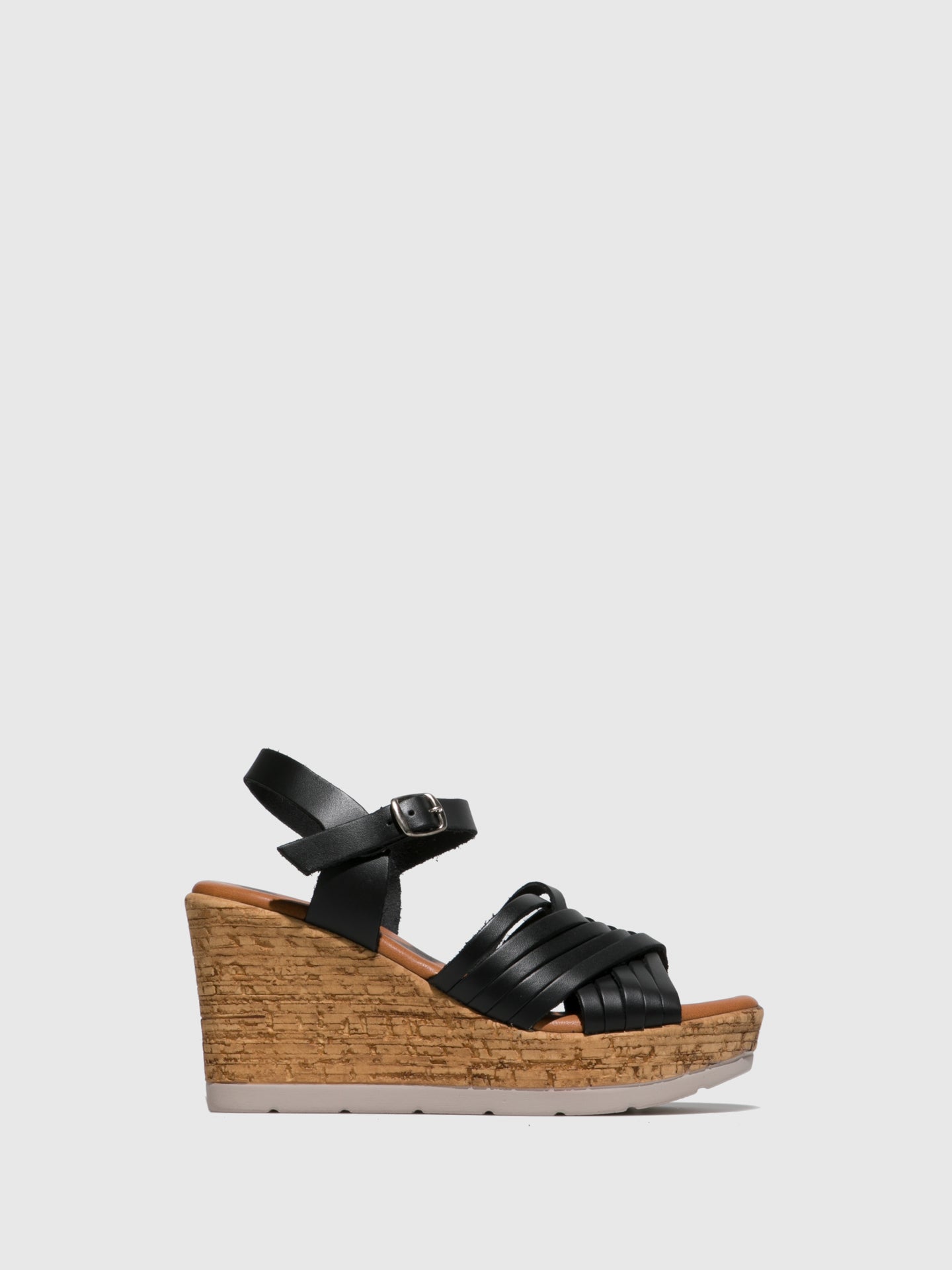 Sotoalto Black Wedge Sandals