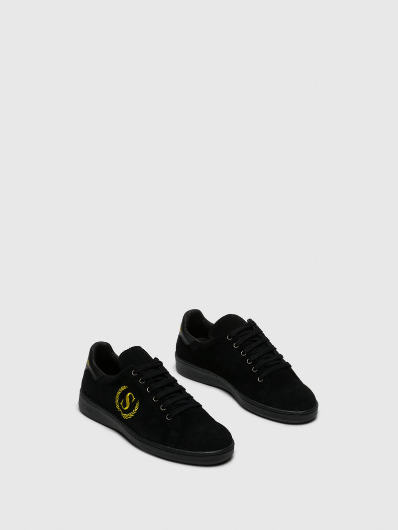 Sotoalto Black Lace-up Trainers