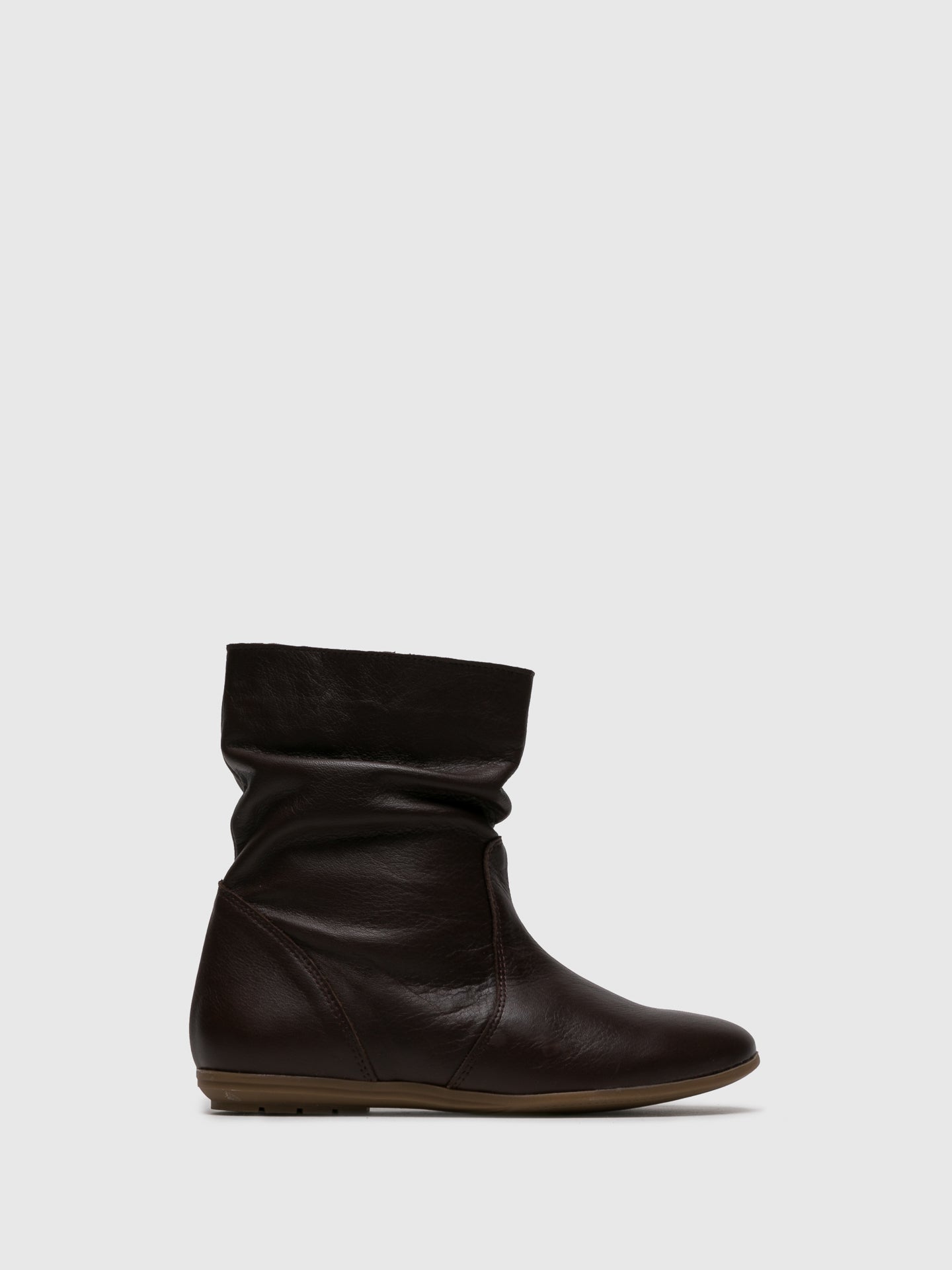 Sotoalto Brown Round Toe Ankle Boots