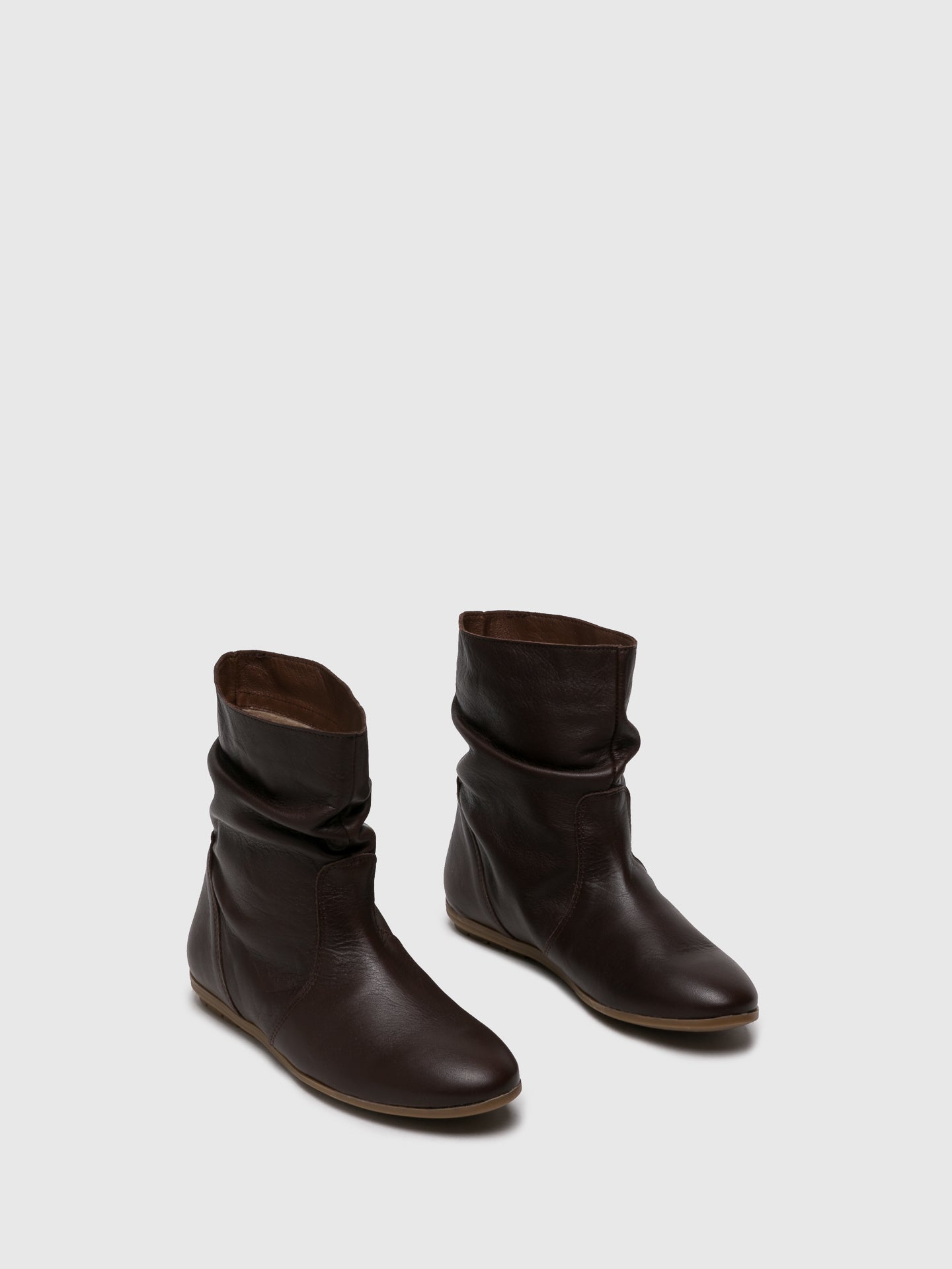 Sotoalto Brown Round Toe Ankle Boots