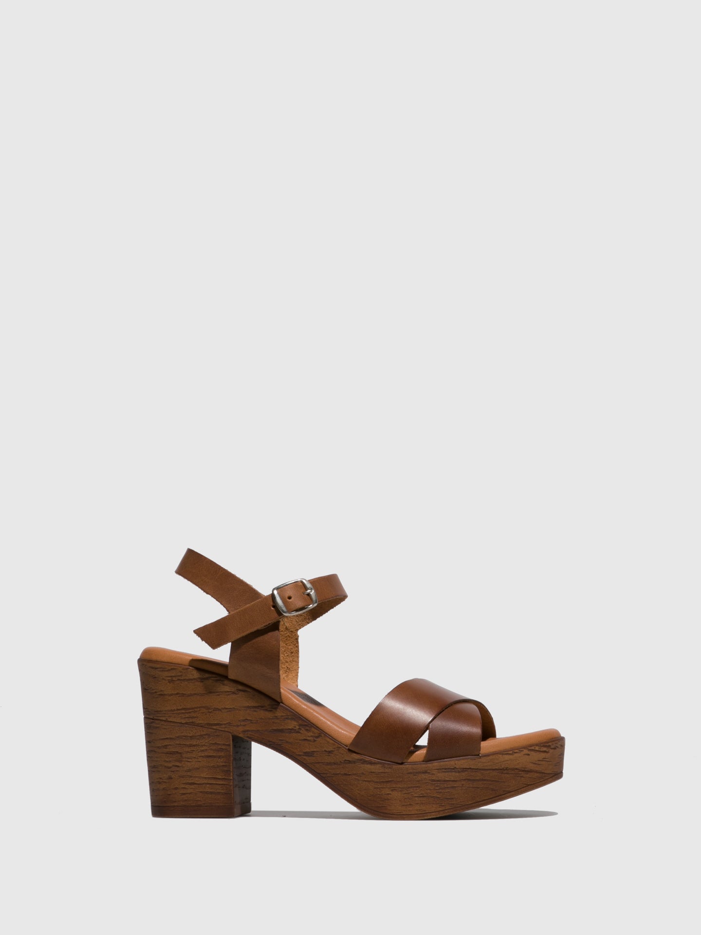 Sotoalto Brown Leather Buckle Sandals