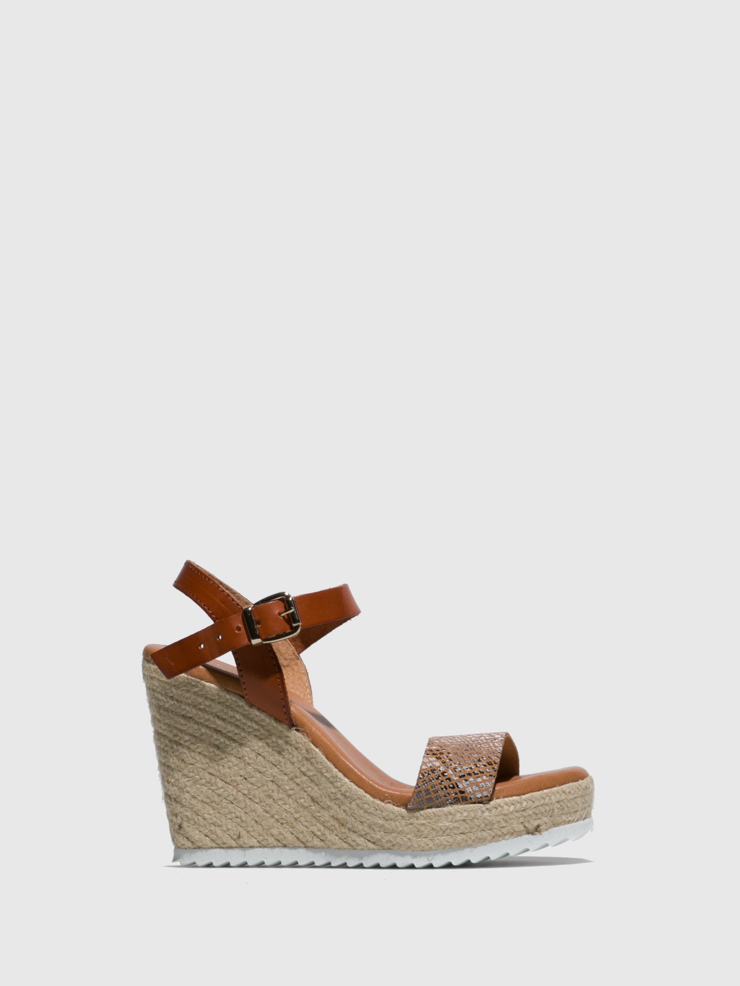 Sotoalto Brown Leather Wedge Sandals