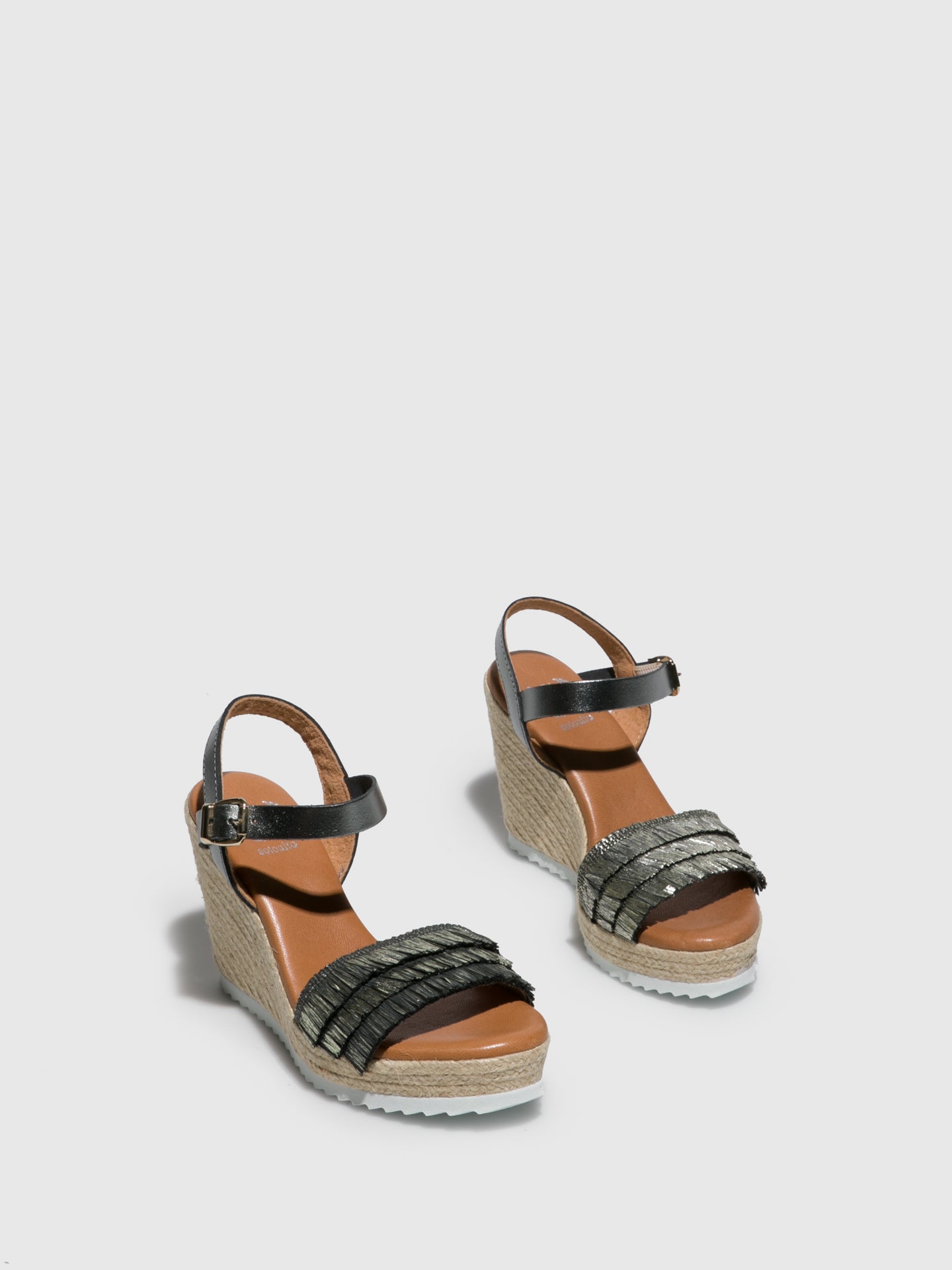 Sotoalto DarkGray Wedge Sandals