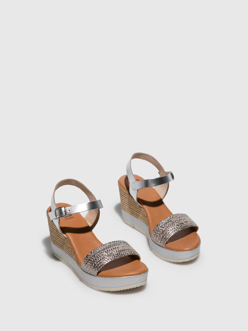 Sotoalto Silver Wedge Sandals