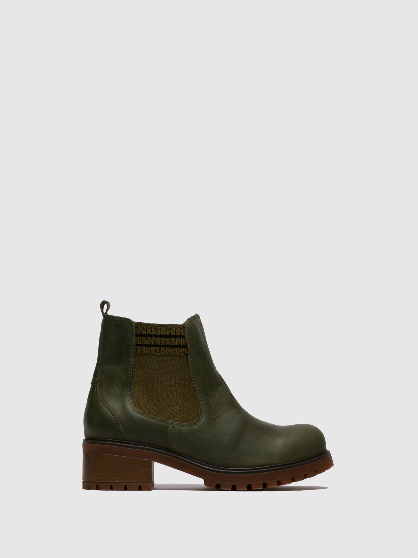 Sotoalto Green Elasticated Ankle Boots