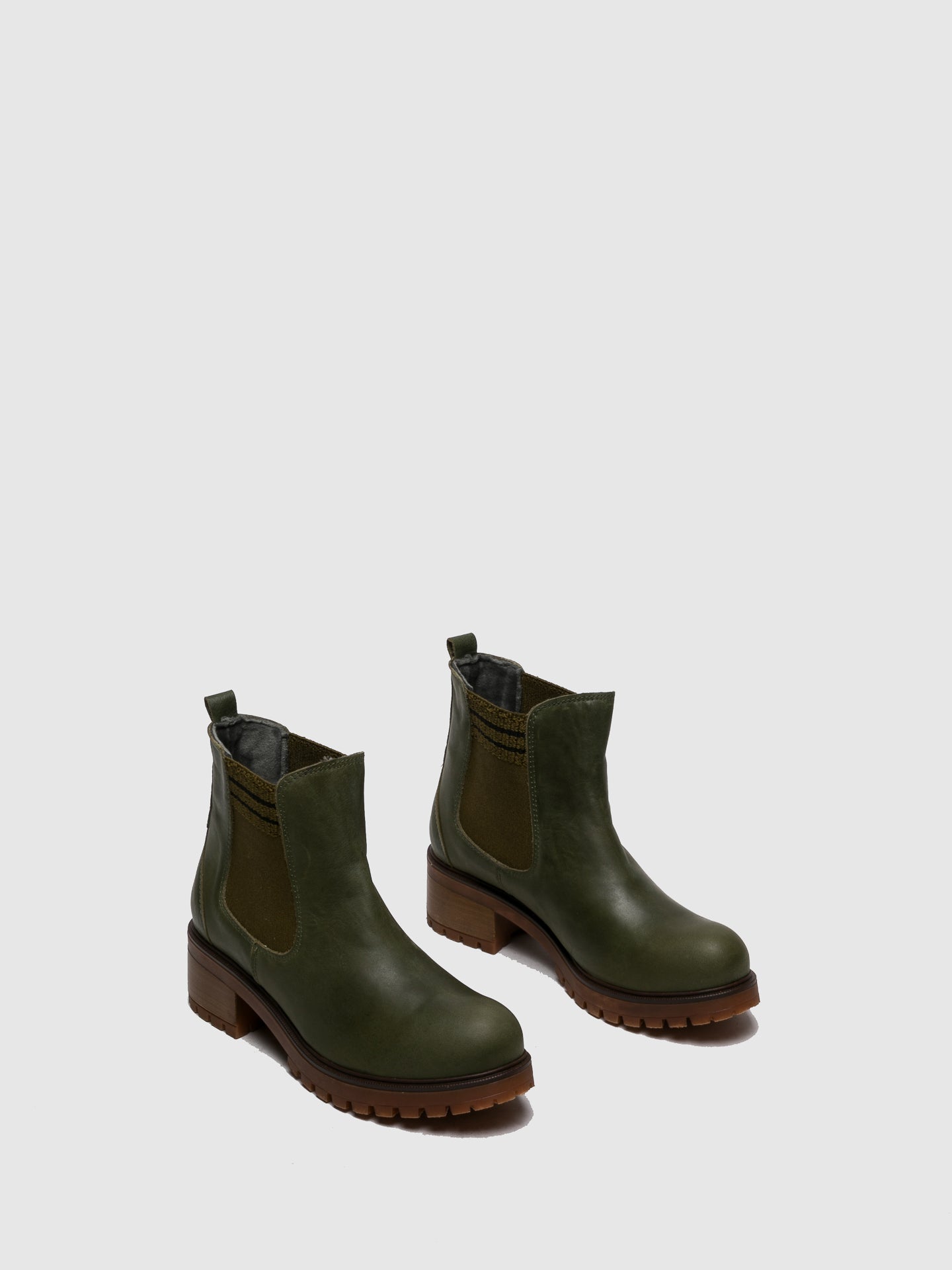 Sotoalto Green Elasticated Ankle Boots