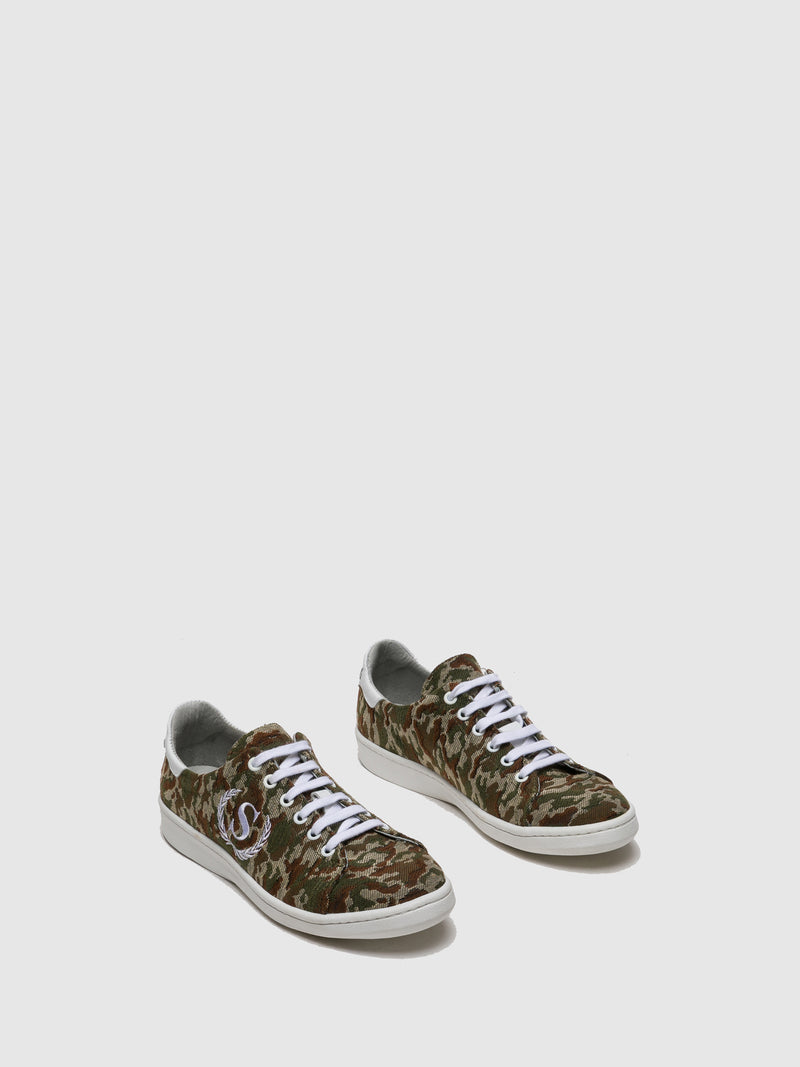 Sotoalto Khaki Lace-up Trainers