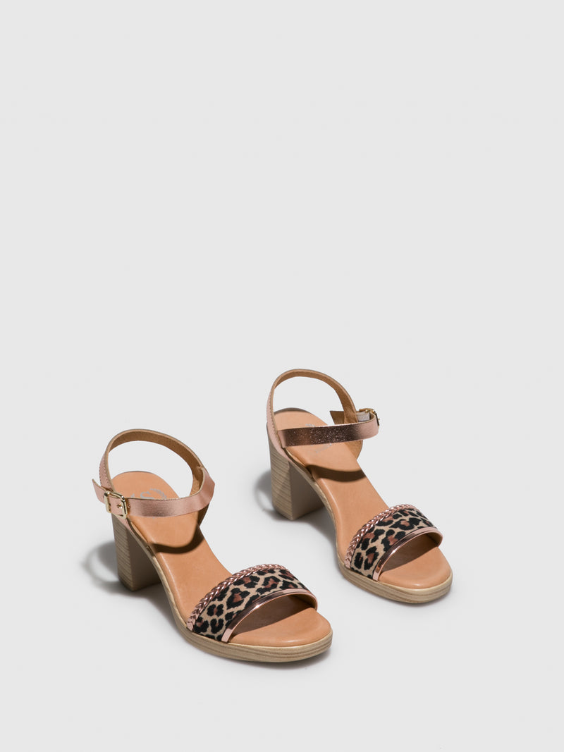 Sotoalto Pink Round Toe Sandals