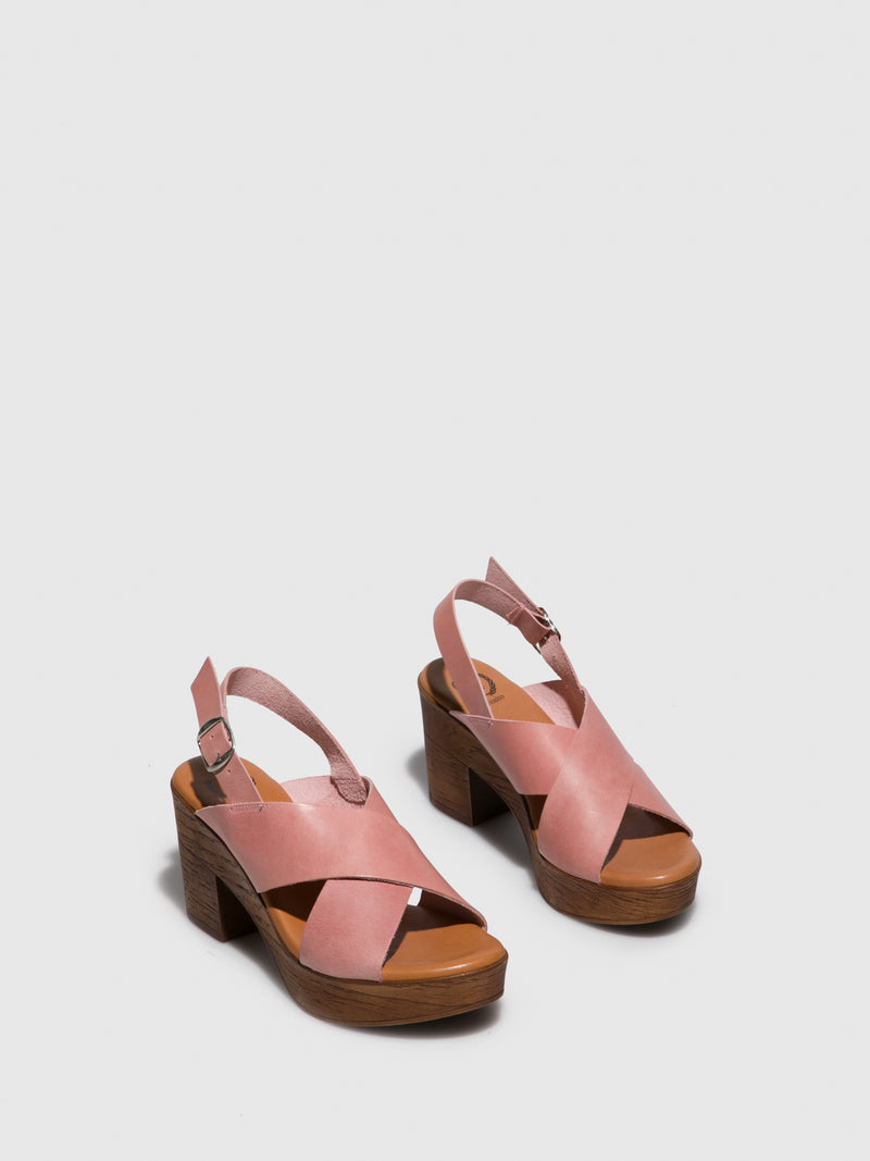 Sotoalto Pink Buckle Sandals