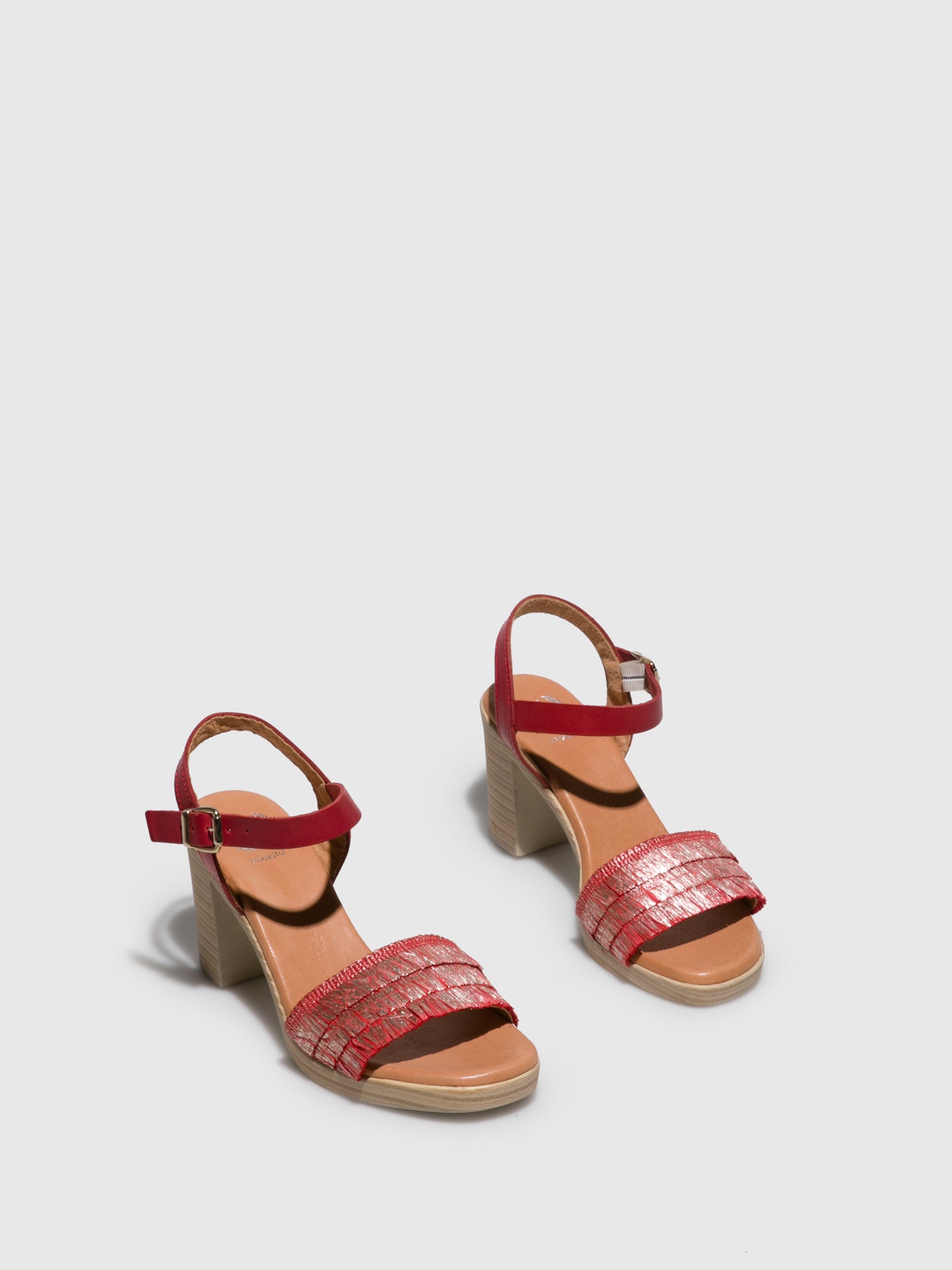 Sotoalto Red Round Toe Sandals