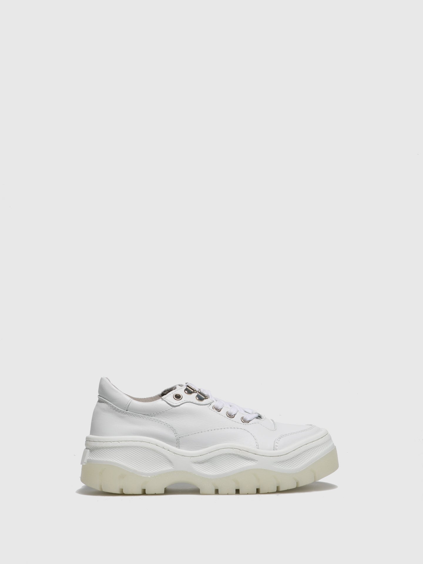 Sotoalto White Platform Trainers