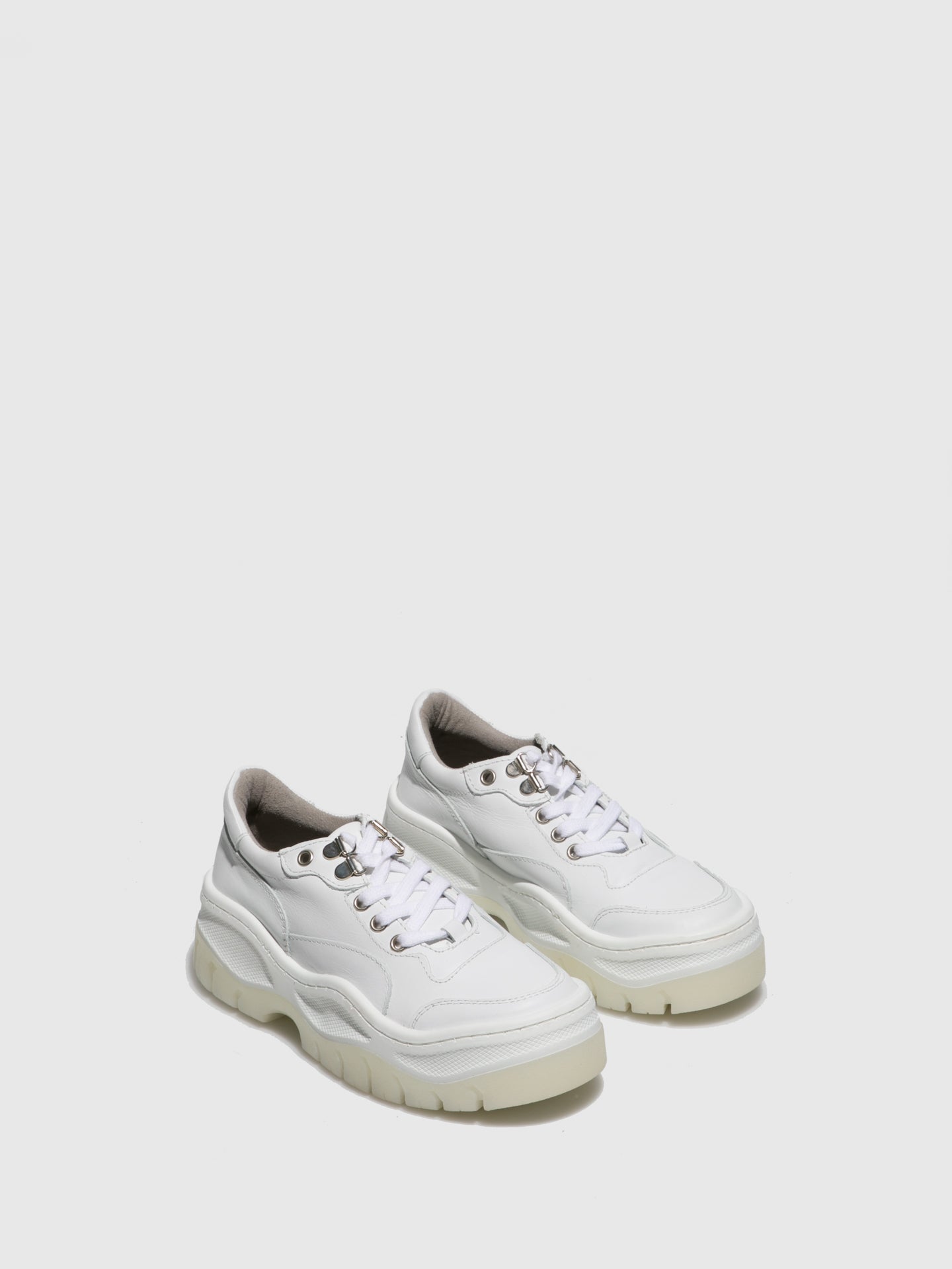 Sotoalto White Platform Trainers