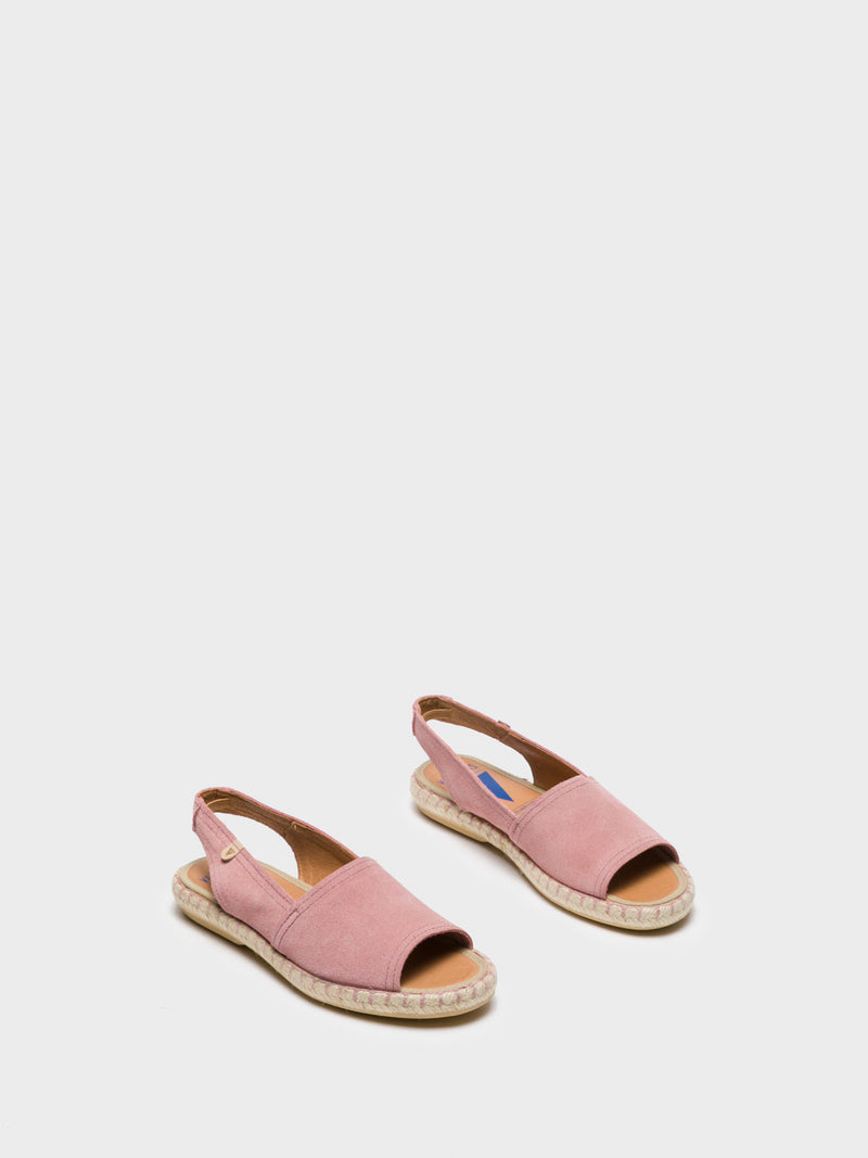 Verbenas Pink Sling-Back Sandals